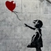 Girl with Balloon di Banksy
