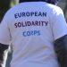 Maglietta scritta European Solidarity Corps