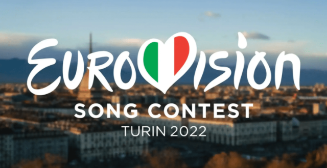 Logo Eurovision con bandiera italiana 