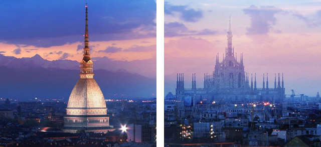 Il dilemma dei turisti è fra vedere Torino o Milano